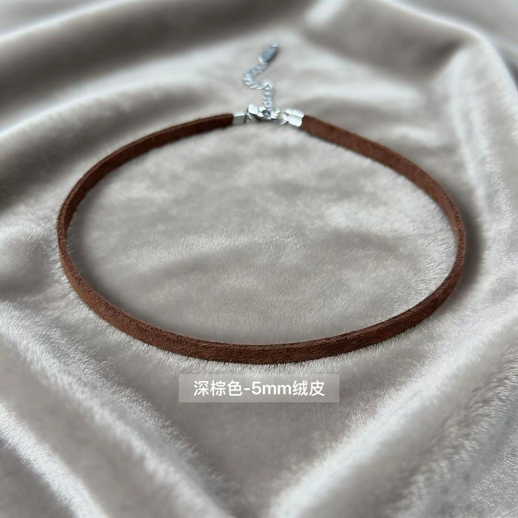 Simple Leather Choker Necklace For Girls Women Party Necklaces Fashion Trend Jewelry On The Neck Accessories Gift Wholesale