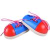 1 Peça Aleatória Brinquedos Educativos Montessori para Crianças Brinquedos de Madeira para Crianças Sapatinhos de Cadarço para Bebês Educação Infantil Materiais Didáticos Montessori
