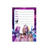 12PCS Kpop Demon Hunters Theme Invitation Cards Single & Double Sided Cute Cartoon Birthday Party Invitation Cards for Kids Fans