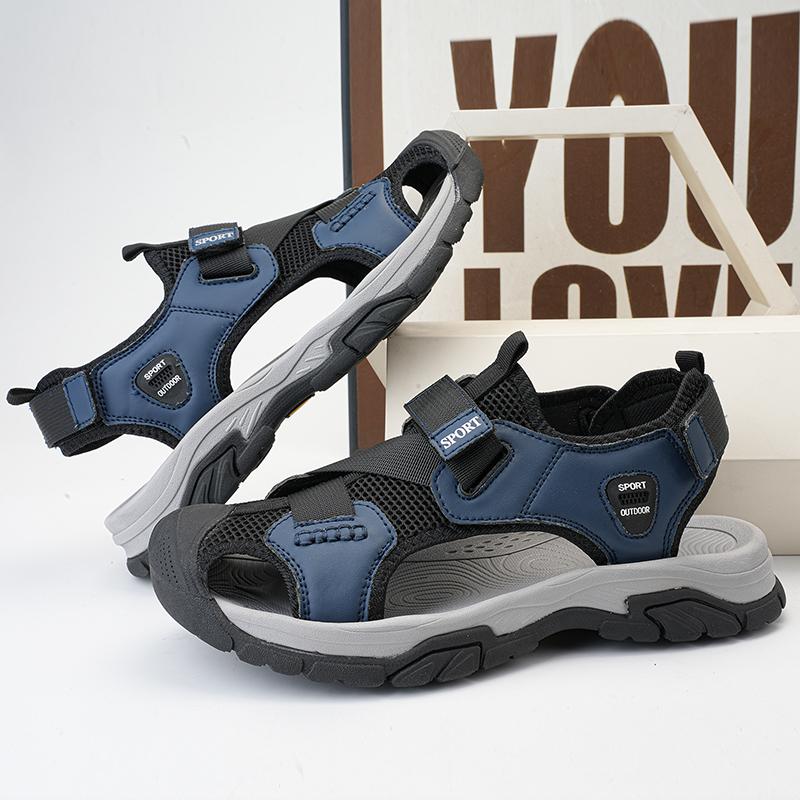 Fashion New Outdoor Summer Men Sandals Casual Man Mesh Shoes Breathable Beach Shoes for Men Slippers Fashion Quick Dry Wading Aqua Shoes