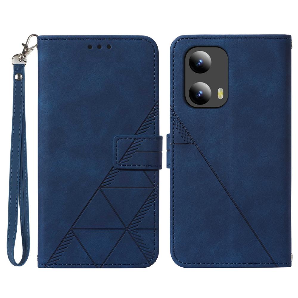 For Motorola Moto G Play 5G (2024)/Moto G 5G (2024) Leather Case with Hand Strap Wallet Stand Phone Cover