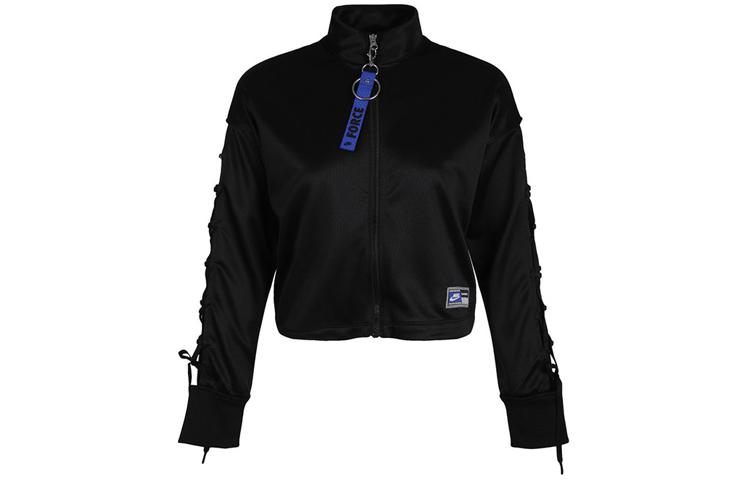 Nike Cropped Coats Women s Black Stand Collar Moderate CU6790-010 L