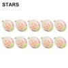 10× Clear Latex 12 Inch Neon UV Blacklight Reactive Star Balloons Stars Points *100% Brand New And High Quality.