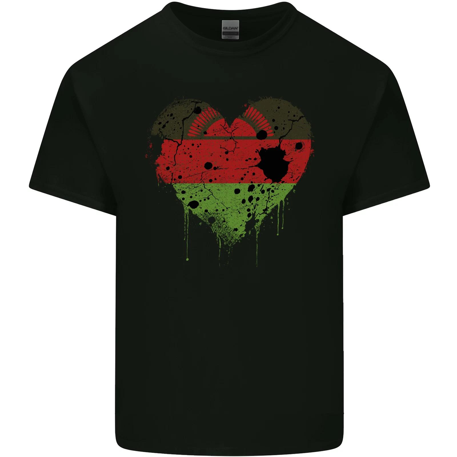 Love Malawi Flag Malawian Day Football Kids T-Shirt Childrens S
