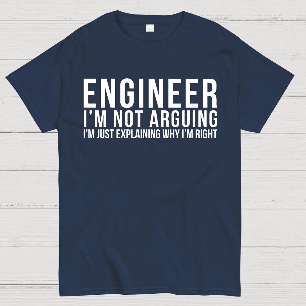 Engineer I Am Not Arguing Unisex 100% Cotton Summer Casual Cool Loose T-Shirt