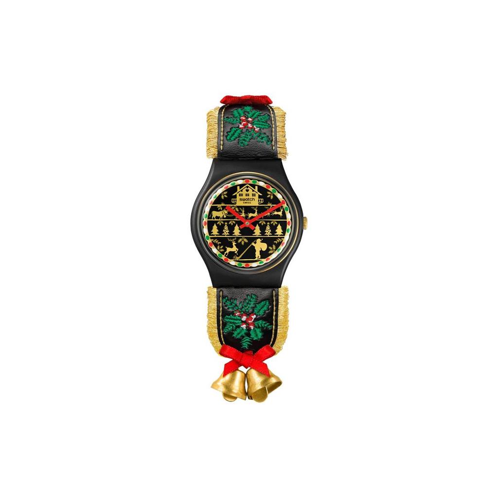 Swatch Unisex 34mm Schwarze Uhr SO28B115 SO28B115