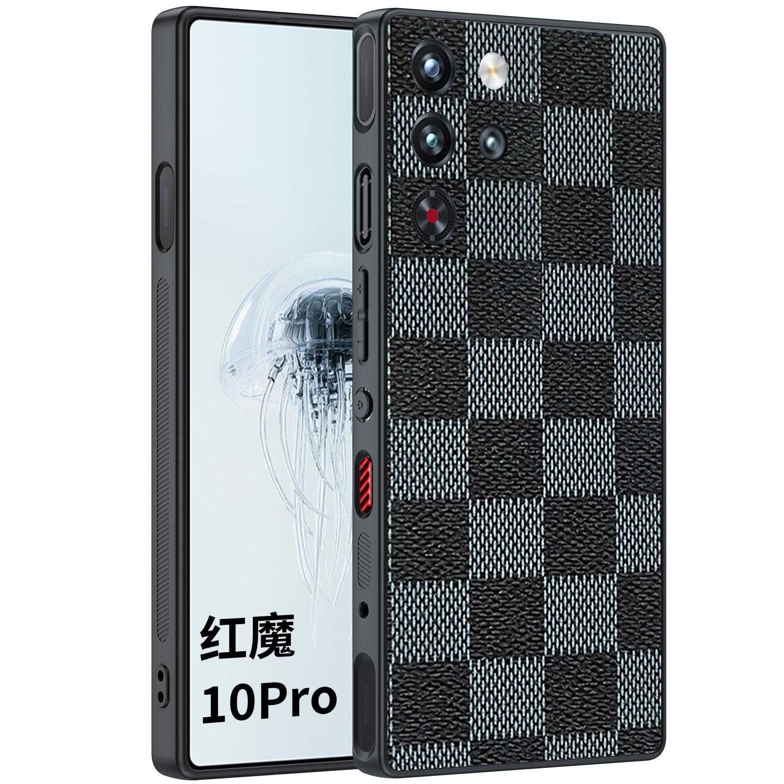 

Чохол для телефону ZTE nubia Red Magic 10 Pro+ Текстурований дизайн із вуглецевого волокна Захисний чохол Амортизуючий захисний чохол nubia Red Magic 10 Pro чорний