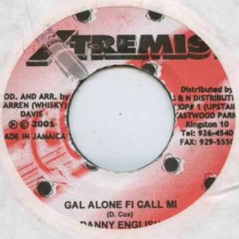 

7-дюймовая пластинка DANNY ENGLISH / NITTY KUTCHIE - Gal Alone Fi Call Mi / Cinderella Xtremist 2001 Ямайка Регги, Ска и Даб