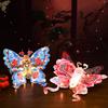 Unfinished Portable Lantern Cartoon Antique Lantern Butterfly Wing Lantern  Educational Toy