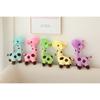 Cute Standing Giraffe Stuffed Doll Colorful Happy Cartoon Plush Toy Appeasing Animal Xmas Gift