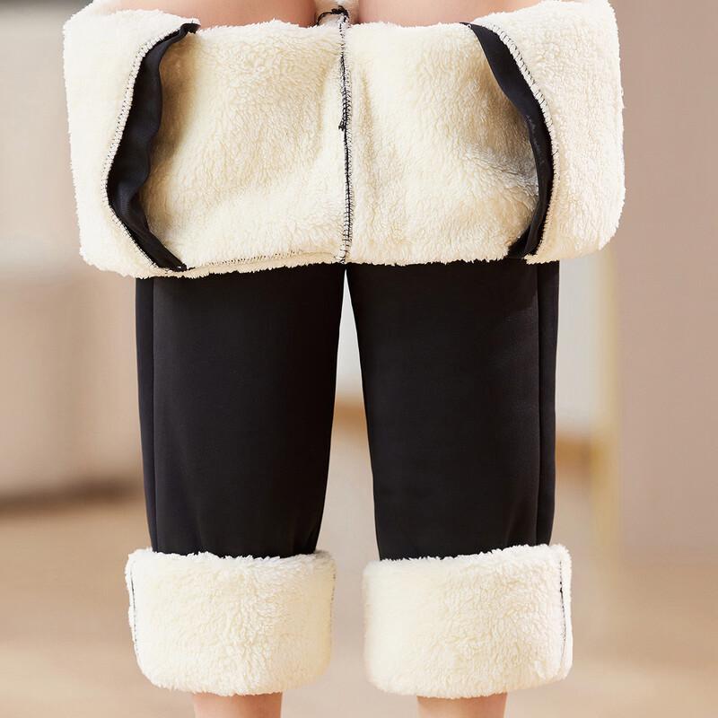 SIFONE Women's Fleece Lined Warm Elastic Waist Casual Pants