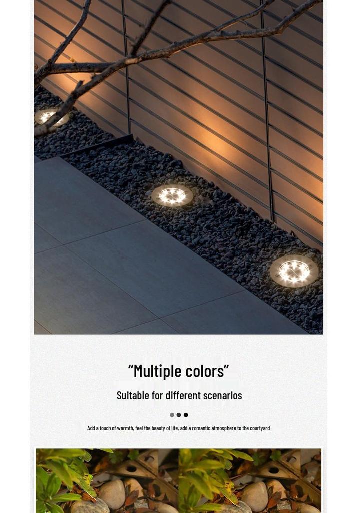 Solar Waterproof LED Garden Courtyard Light