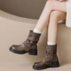 Best-selling Shoes: Thick-soled Retro Ankle Boots, New Women's Trouser Boots