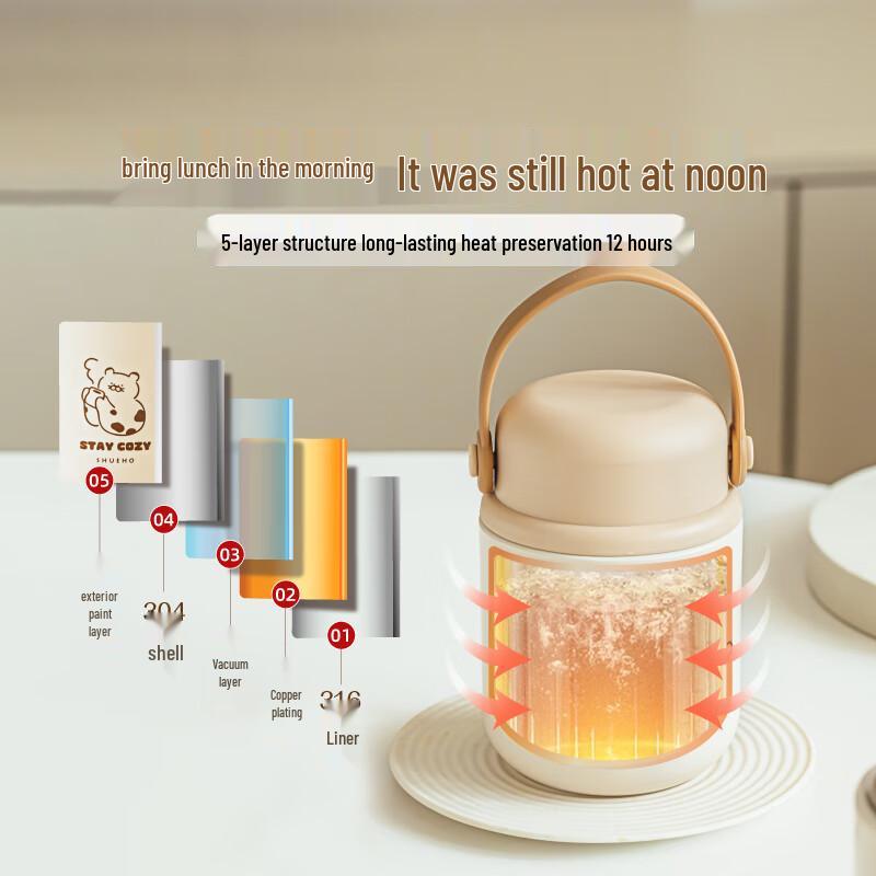 Shuke Leopard Series Insulated Food Jar
