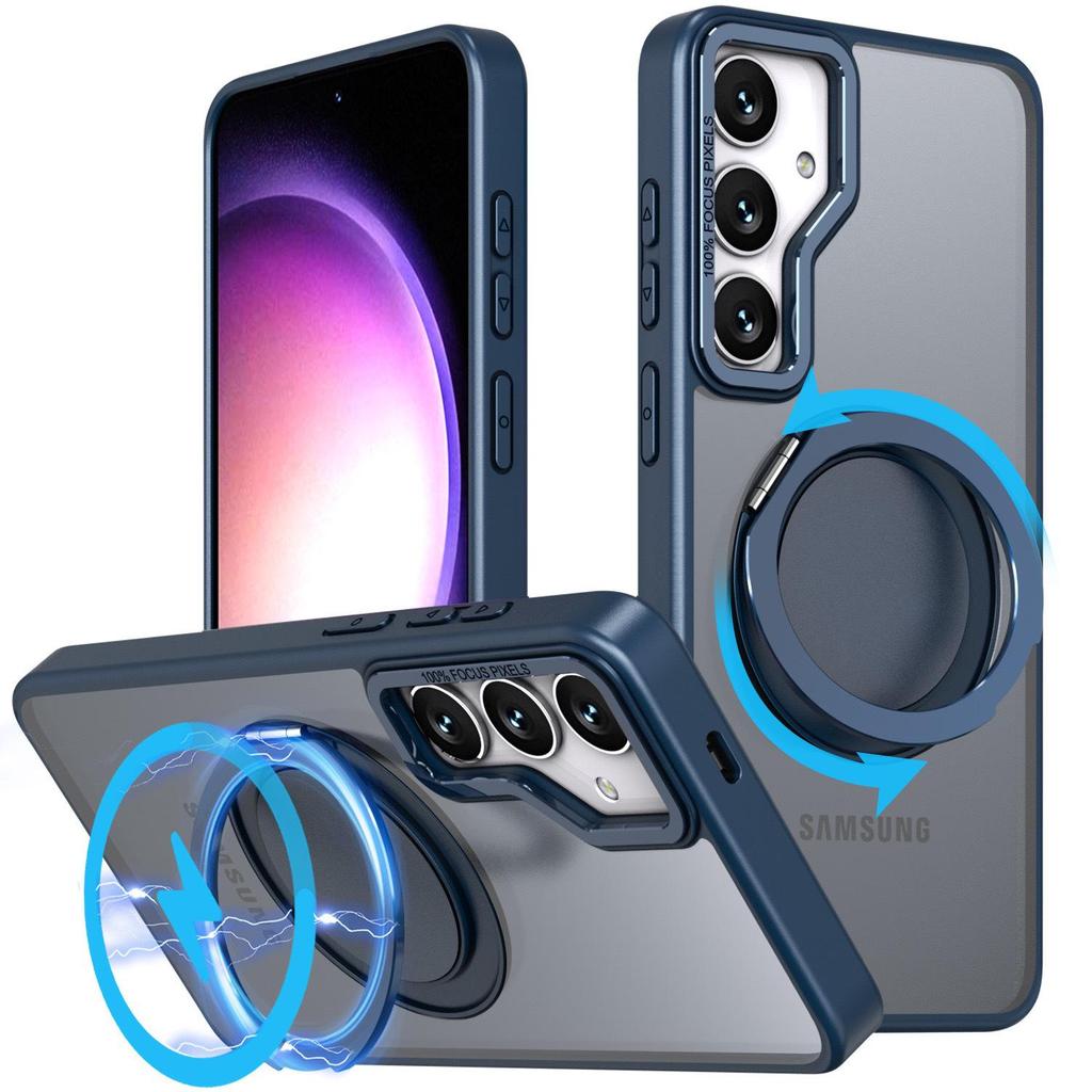 Samsung S26 Ultra 360° Rotating Gear Phone Case with Wireless Magnetic Charging.