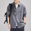 Retro Shirt Long Sleeve Men's Spring Loose Workwear Pure Cotton Shirt Jacket
