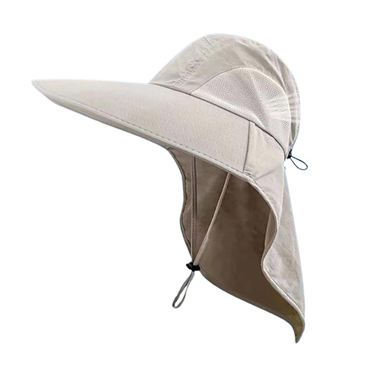 Pălărie de soare cu bor larg de vară pentru bărbați și femei, reglabilă, protecție în aer liber, Safari, capac pentru drumeții, pescuit, pălărie de protecție solară, ceai cules pălărie