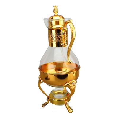 Glass Coffee Pot Set Heatable Water Pitcher with Lid and Cup Vintage   Hot Cold Tea Kettle for Home and   Use