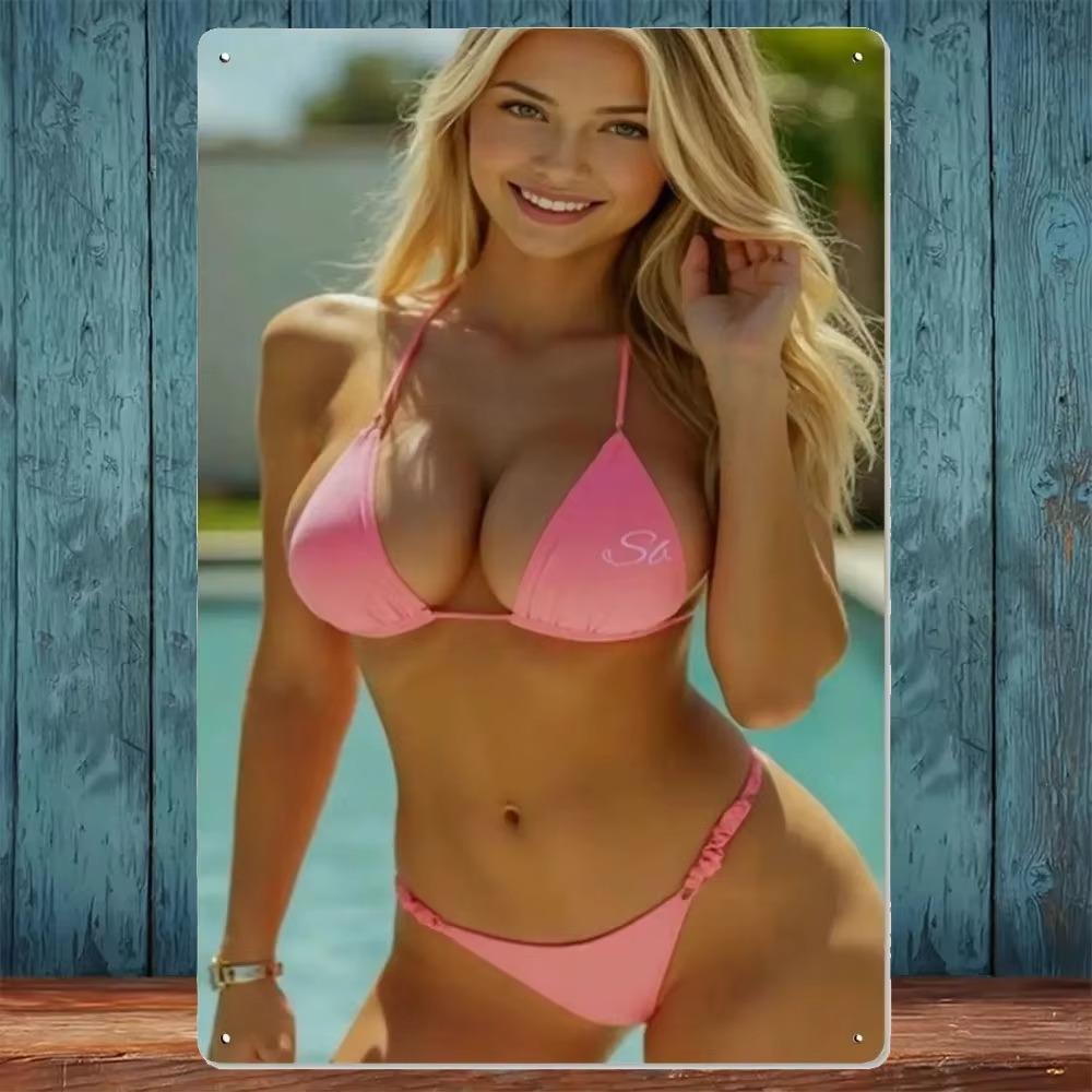 Metal Art Beach Scene 8x12 Inch Glossy Poster Photography Decor Gift