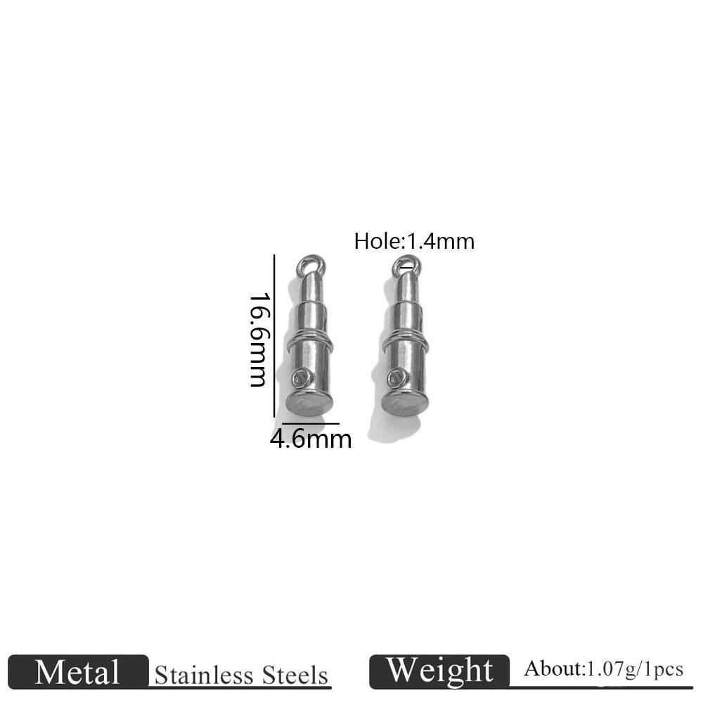 Yori 5 Stück Edelstahl 18K Gold Plated Anhänger DIY Schmuckzubehör Verwendet für DIY Herstellung von Armband Halskette