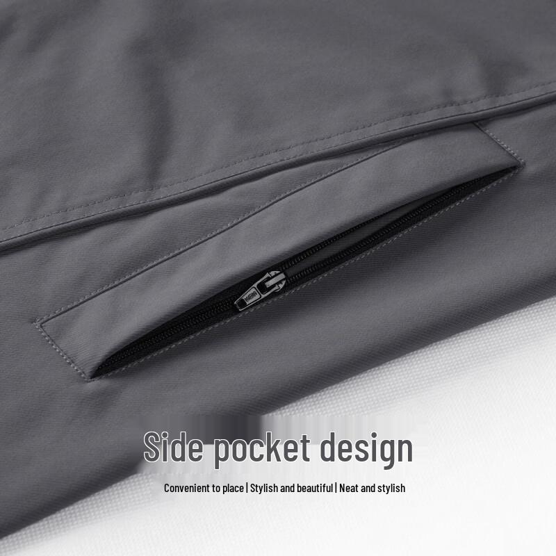 Mark Fairwhale Tech-Style Hooded Windbreaker Jacket