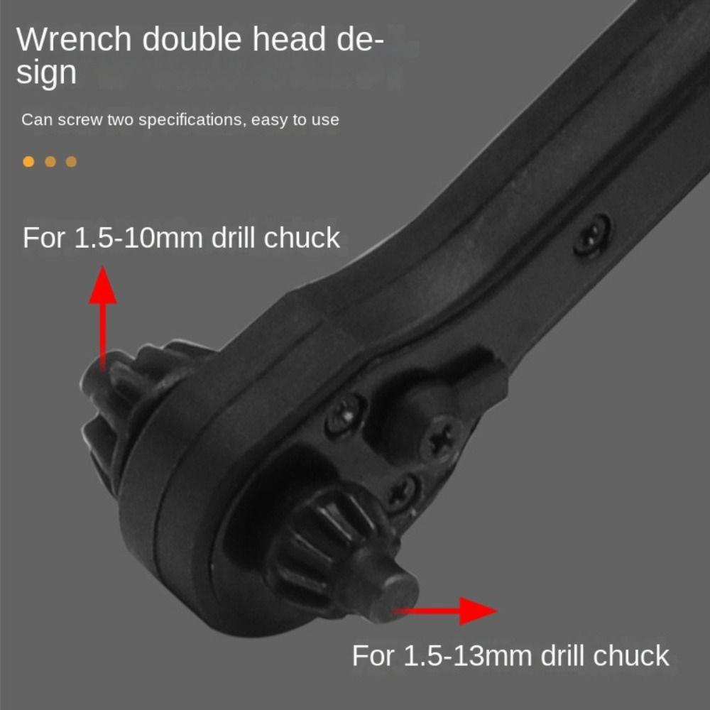 Electric Accessory Drill Chuck Key Ratchet Spanner 45# Steel Electric Ratchet Wrench Spanner