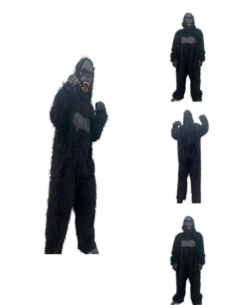 King Kong Chimpanzee Animal Costume For Halloween Stage Show Unisex Theater Outfit