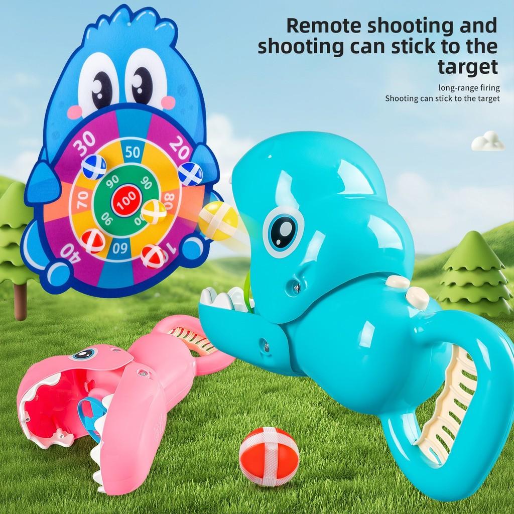 Shooting Dinosaur Themed Toy With Rubber Projectiles Target For Gift Children