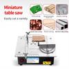 Precisions Mini Electric Table Sawer, DIY Hobby Handmade Woodworking Benches Cutting Machine Adjustable Desktop Sawer
