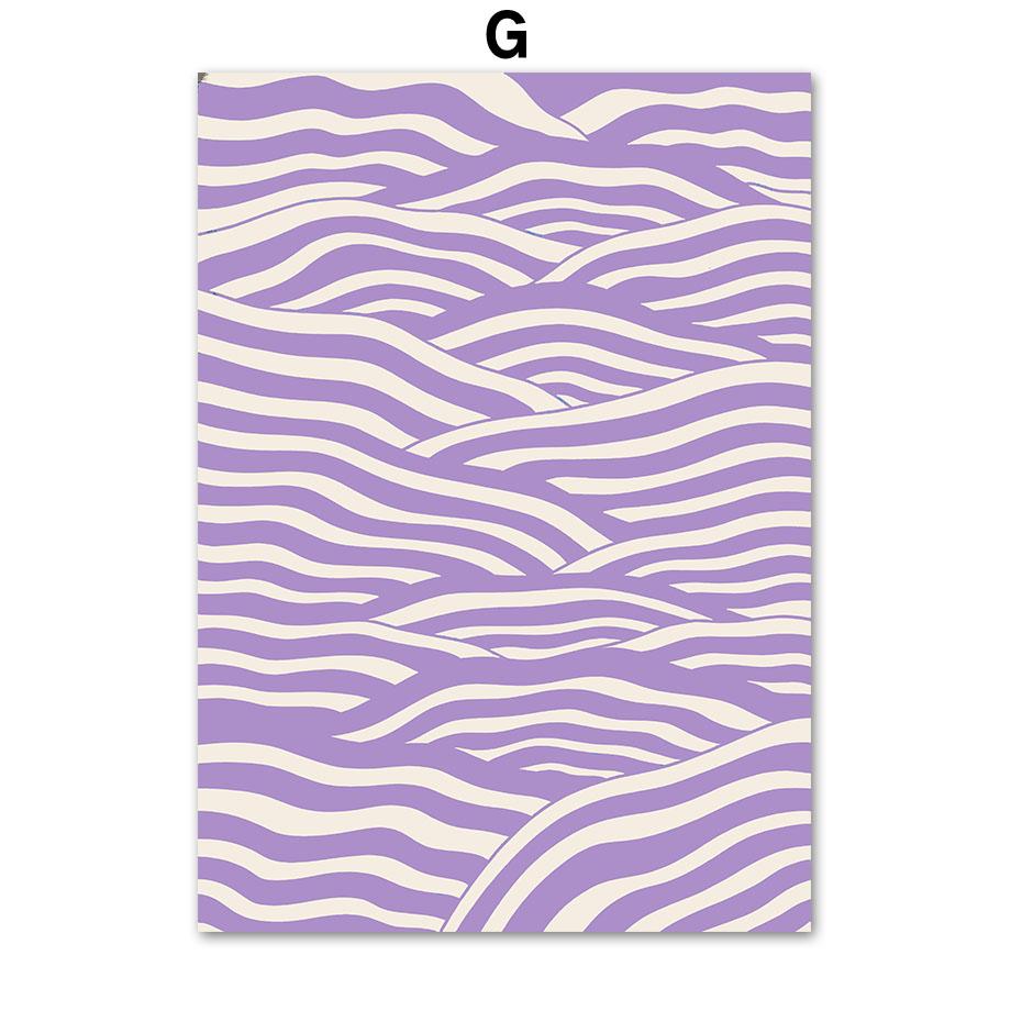 Lila Henri Matisse Daisy Line Coral Botanische Poster und Drucke Wandkunst Leinwandgemälde für Wohnzimmer dekorative Bilder