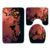 Halloween Shower Curtain Floor Mat Combination Four-Piece Set Bathroom Toilet Carpet Door Mat
