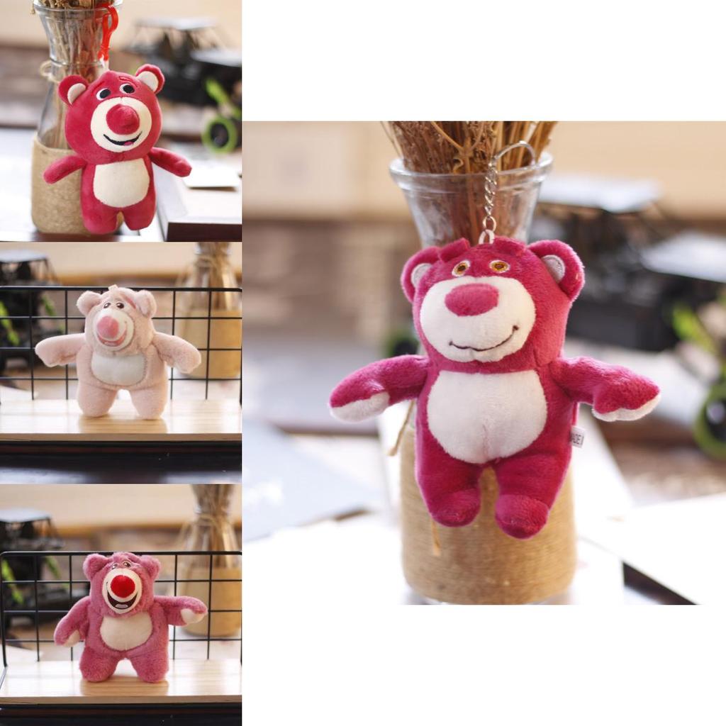 Cute Lotso Strawberry Bear Plush Pendant For Toy Story Fans