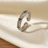 High-end Four-leaf Clover Open Ring Exquisite Workmanship Long-lasting Accessible Luxury Classy Versatile Open Ring