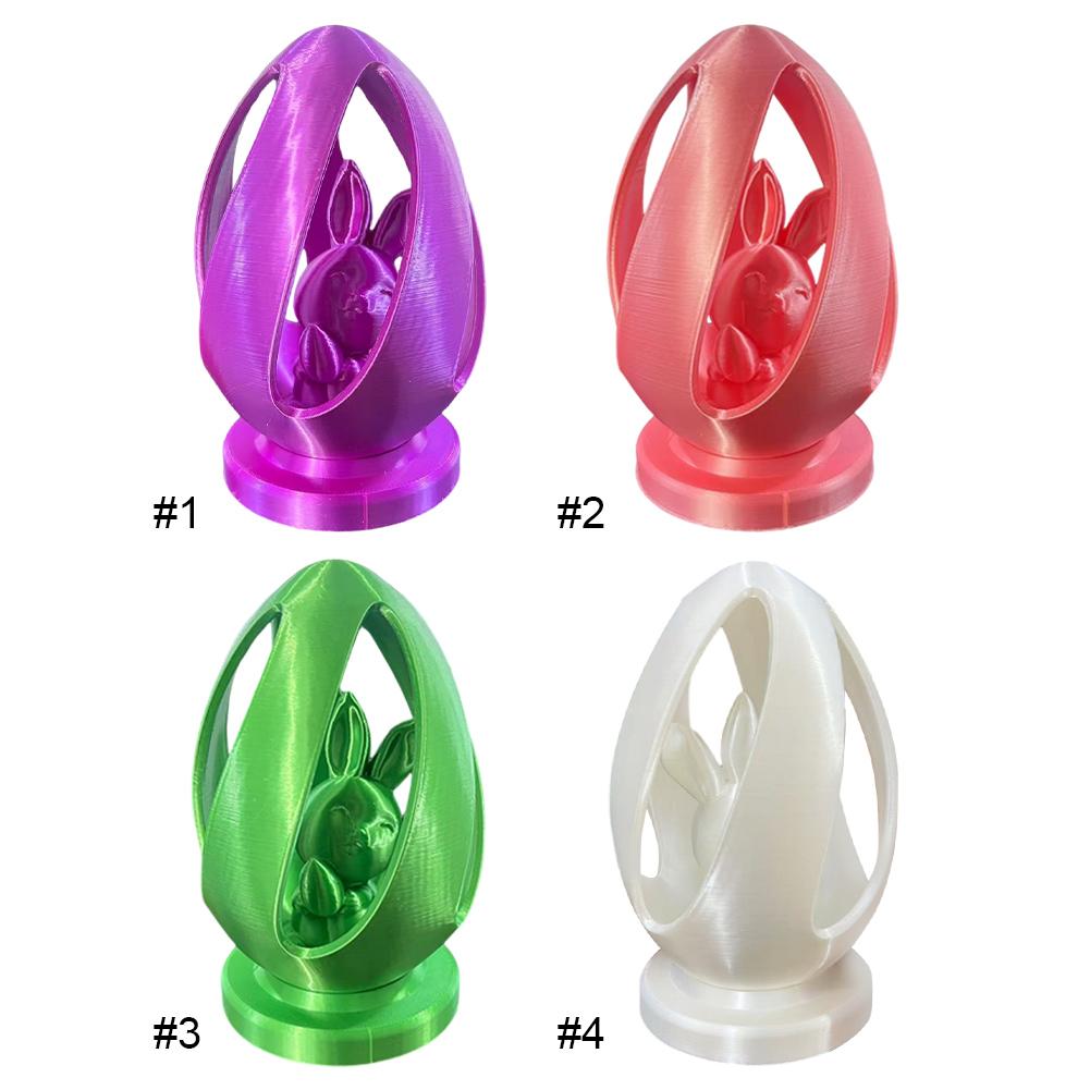 Easter Egg Wıth Rabbit Decorative Miniature 3D Printed Model Miniature Decorative Egg Rabbit Figurine Home Living Room Decor