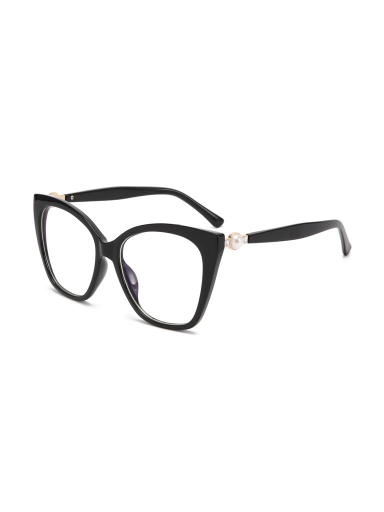 Big-frame Cat ' S Eye Glasses Trend Computer Goggles Fashion Flat Mirror with Myopia Frame High Quality Premium Material