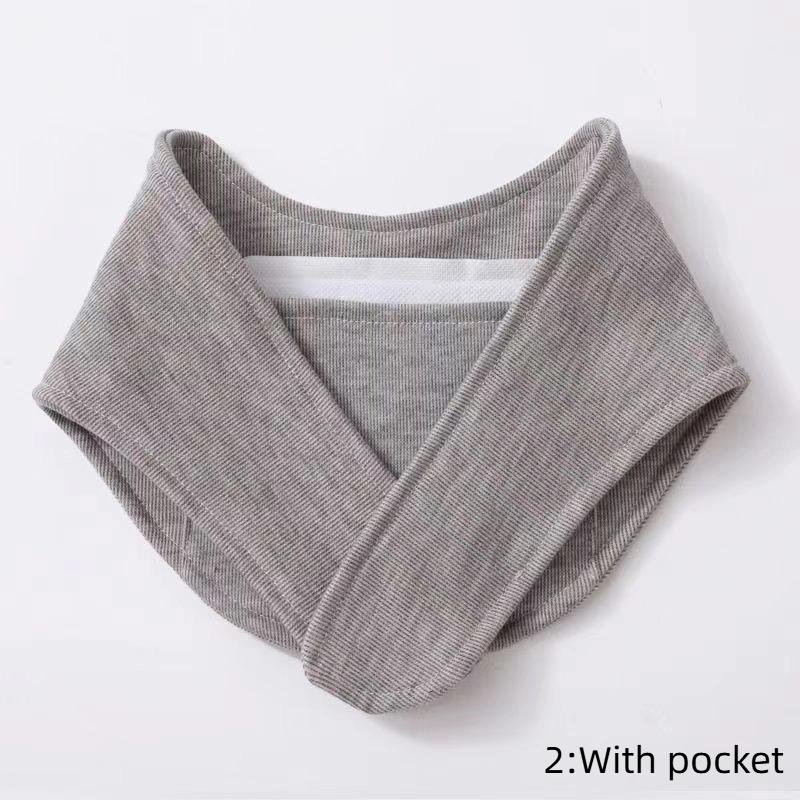 For Men Women Neck Wrap Breathable Quick-Drying Neck Warmer With Pocket All-Season Scarf Soft Comfortable Warm Scarf