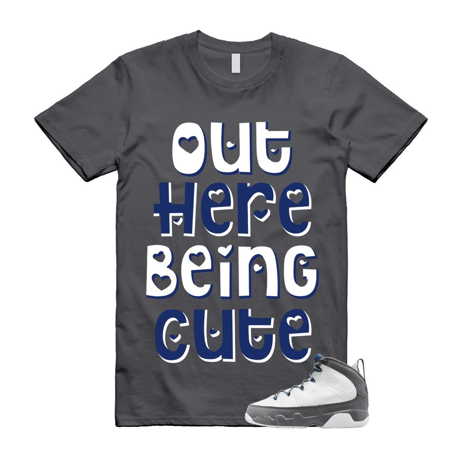 9 French Blue Flint Grey White 2026 T Shirt Match OHBC 2XL