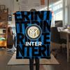 Inter Milan Printed Flannel Blanket, Soft Throw for Bedroom Sofa, Washable, Christmas Present, Great Gift.