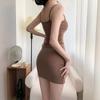 Solid color slip dress, tight dress, women's fashion, slimming pencil skirt, summer internet celebrity youth short skirt