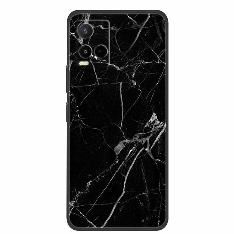 Marble Case For Vivo Y33s Silicone TPU Soft Phone Fashion Cover For Vivo Y33 S Case V2109 Funda Luxury Shockproof Cartoon Coque