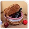 Convenience Kids Gift Storage Basket Simulation Rattans Desktop Elegant Basket for Camping Trip and Relaxing Days