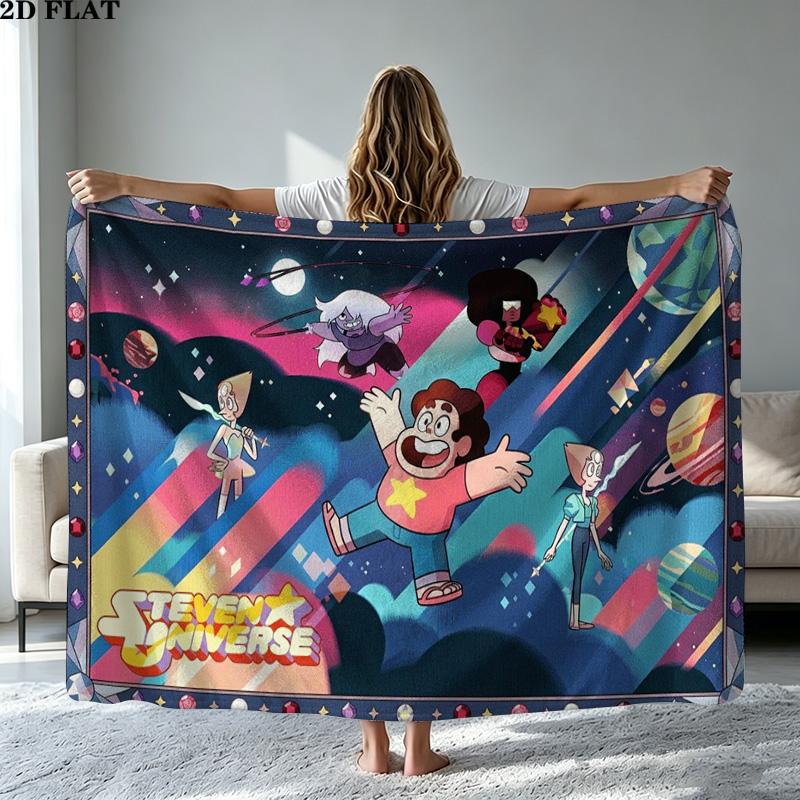 Coperta di Flanella con Stampa di Steven Universo Alta Qualità Calda Confortevole Coperta per Tutte le Stagioni Perfetta per Regali Arredamento per la Casa