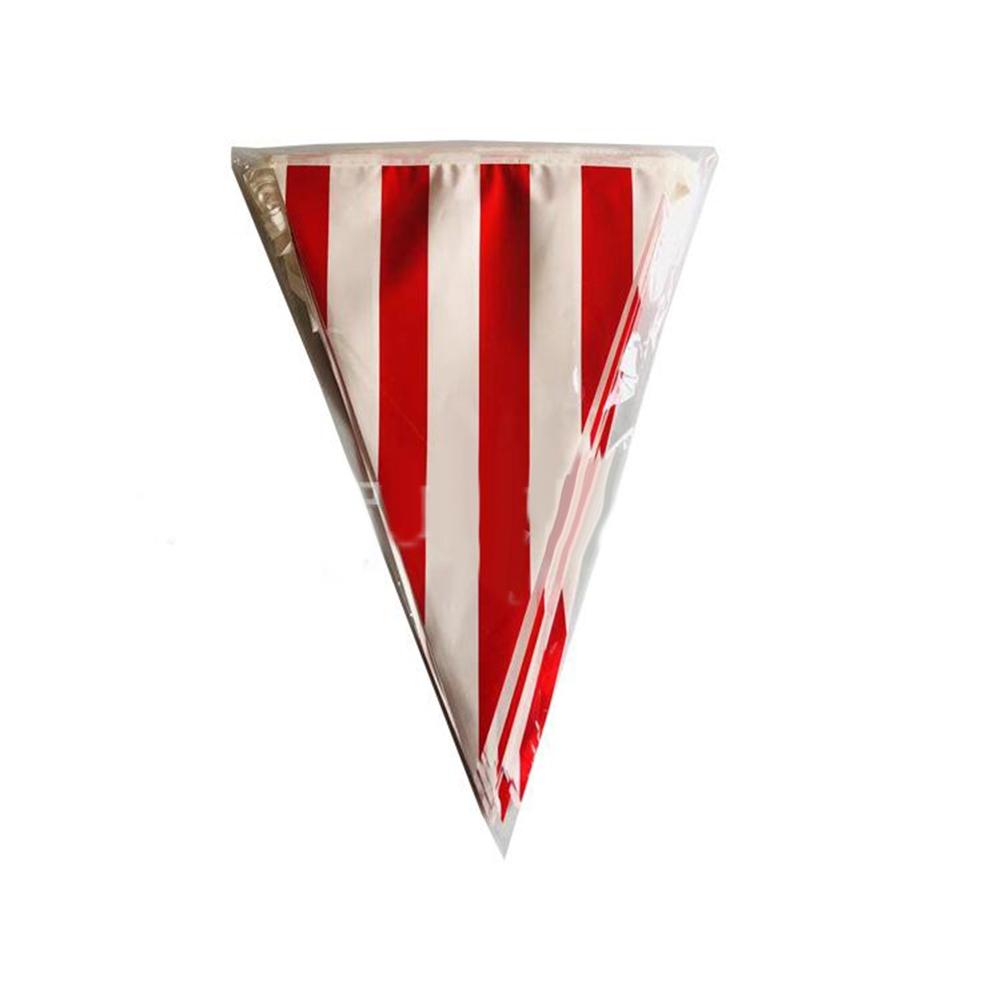 Decor Nuntă Steaguri de Ziua de Naștere Pânză cu Dungi Roșu