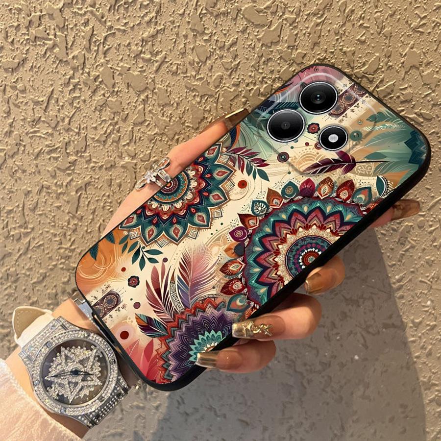 Case for Xiaomi Redmi Note 14 14C 13 Pro Plus 12 11 9 8 7 10 A1 A4 A5 A3 K80 12C 13C Phone Cover A1 K40 A2 Retro Floral Pattern