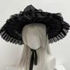Cappello da Strega di Halloween Comodo Cappello da Mago Accessorio Costume Cosplay per Feste per Donne Adolescenti Evento Tema Oscuro Vestirsi