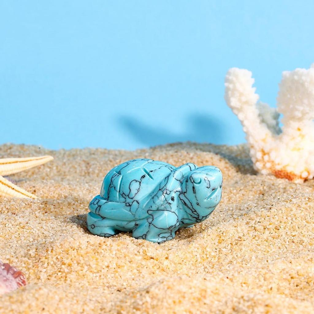 Crystal Turtles Figurines Stone Animal Sculpture Hand Carved Reiki Healings Crystal Turtles Statue Ornament Home Decors