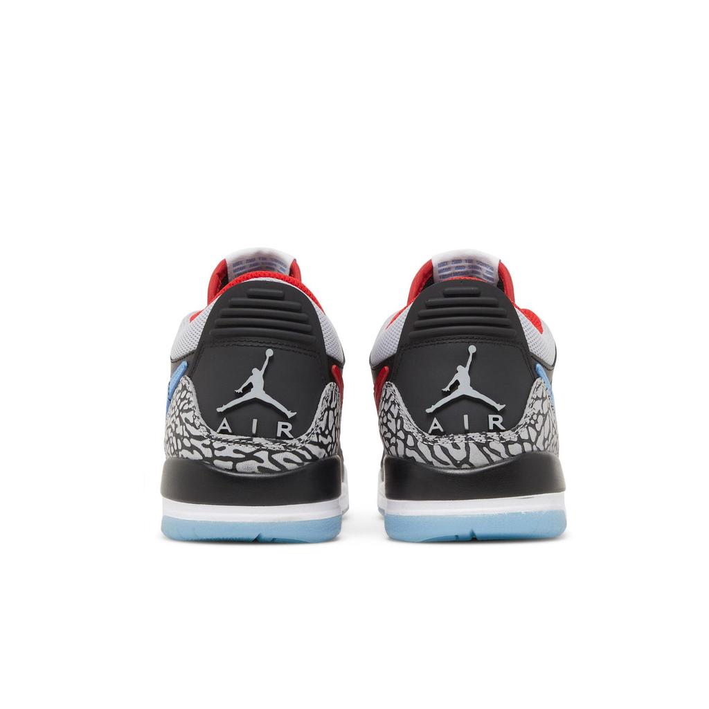 Air Jordan Legacy 312 Low Grade School 'Chicago Flag' (Unisex) Black / Valour Blue / University Red / Wolf Grey Kids' Basketball Shoes CD9054 004