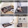 Aniem Demon Slayer Floor Door Bath Kitchen Mats Anti-Slip Outdoor Tanjiro Kamado Doormat Bedroom Balcony Entrance Carpet Rug