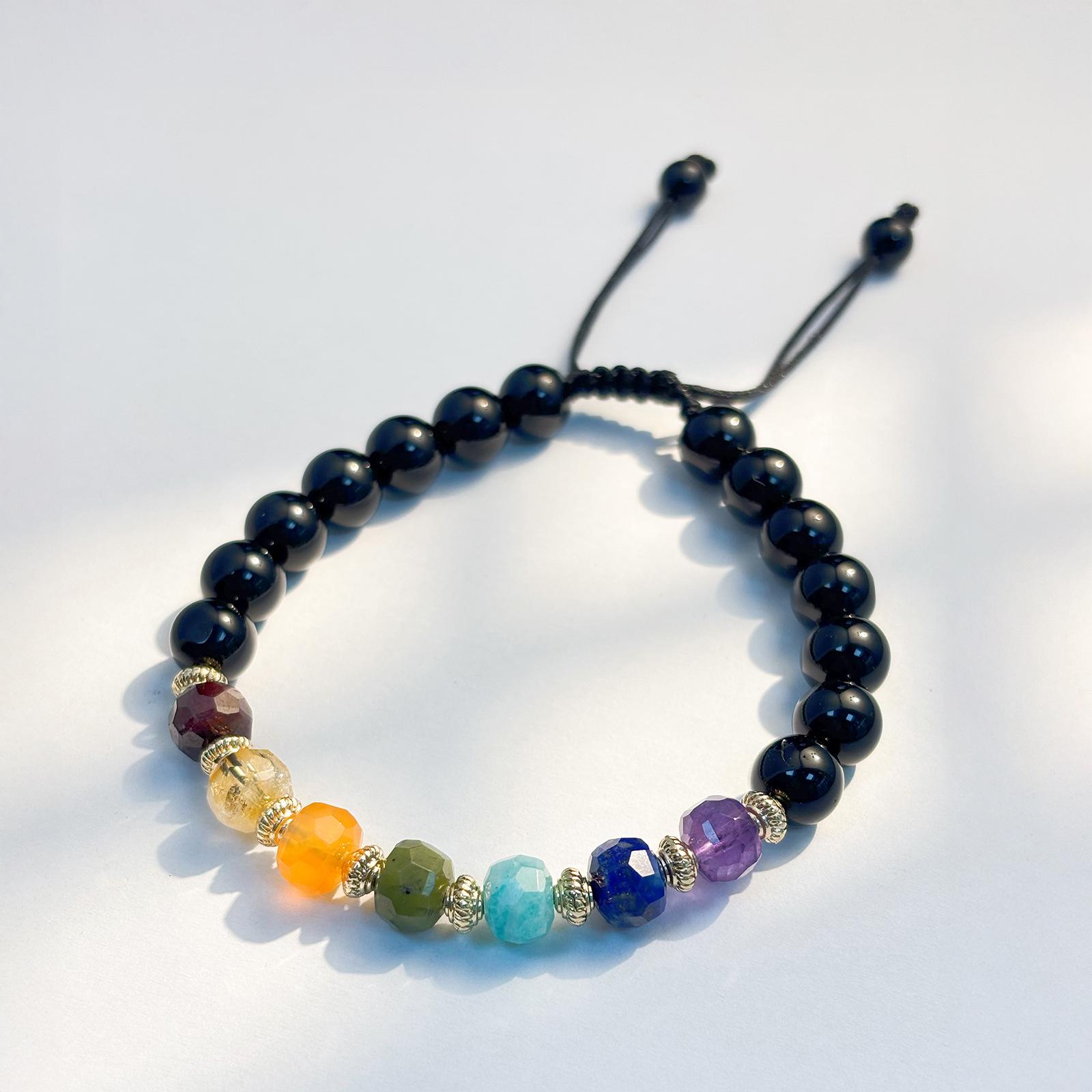 Natural Obsidian  Amethyst DIY Jewelry Kit: Semi-Finished Necklaces  Bracelets
