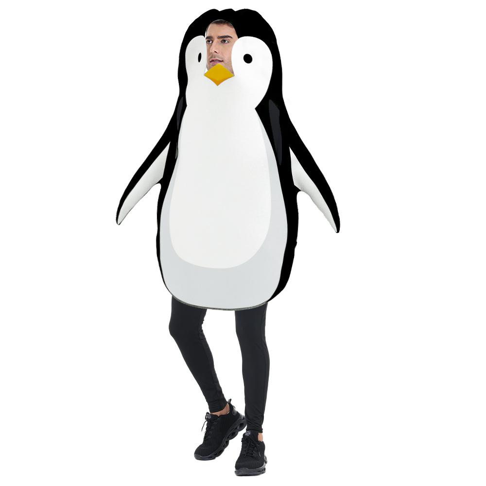 

Забавный костюм животного с принтом пингвина для взрослых Adult One Size белый
